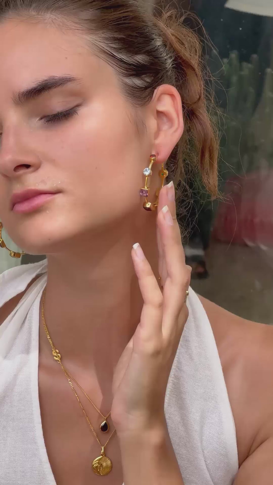 Galaxy Hoop Earing