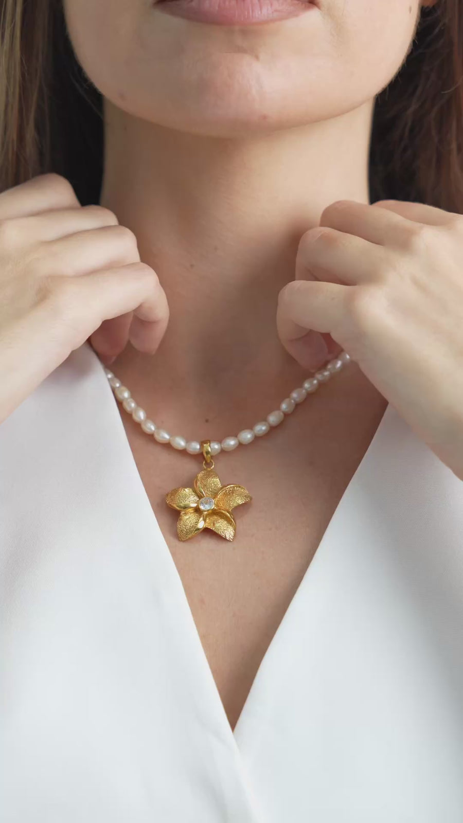 Kamboja Pearls Necklace
